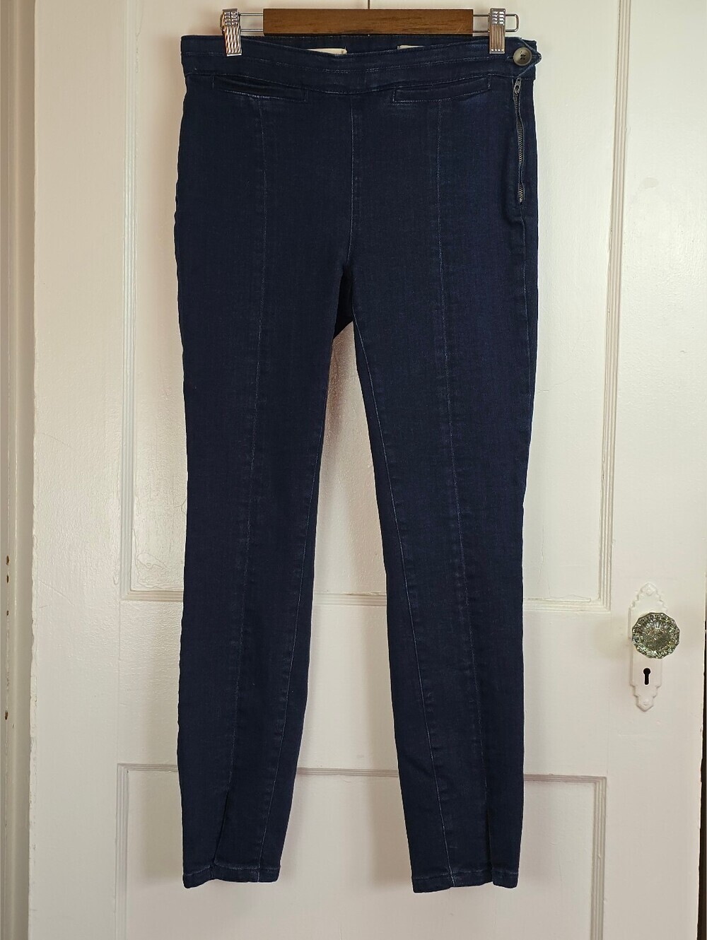 Pilcro and the Letterpress  Navy Skinny Stretch Jeans 27